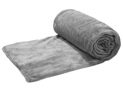 42774 2 svetle seda mikroplysova deka soft 150x200 cm