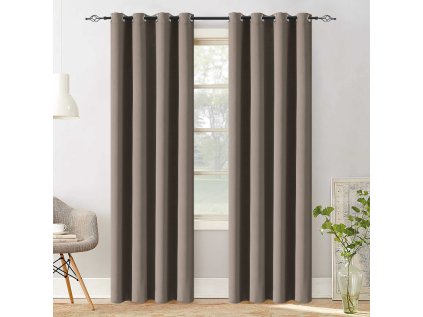 OXFORD világosbarna függöny 140x250 cm