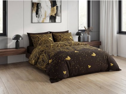 VISATA fekete mikroszálas ágyneműhuzat