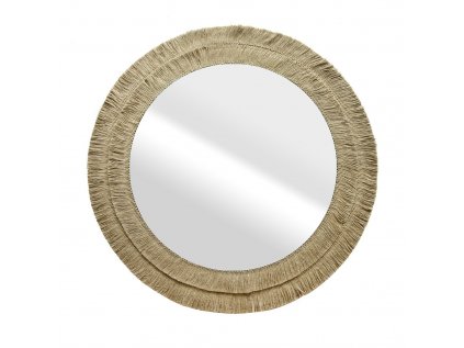 57123 kulate zrcadlo roti s ramem z juty