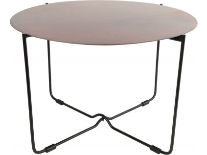 Růžový kovový konferenční stolek BRIVIO 62 cm