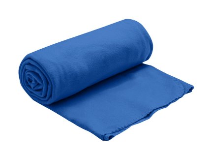 Tmavě modrá fleecová deka FALISA 160 x 200 cm – ideální pro chladné večery