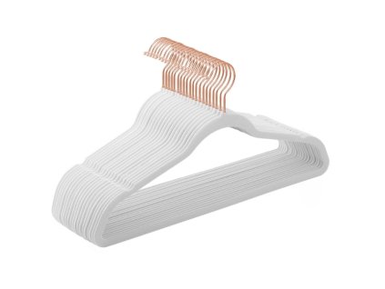 Ramínko na oblečení bílé barvy, minimalizuje sklouzávání oděvů