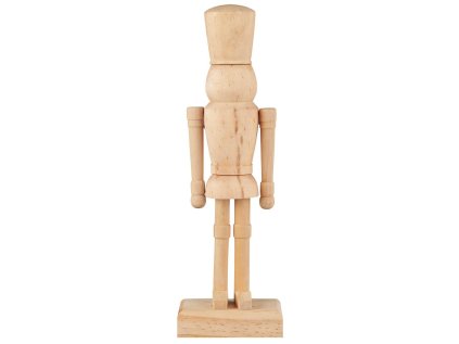 Vánoční louskáček NUTCRACKER SQUARE přírodní více velikostí