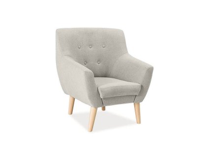 Krémové relaxační křeslo AMBER 1 – stylový a pohodlný doplněk interiéru