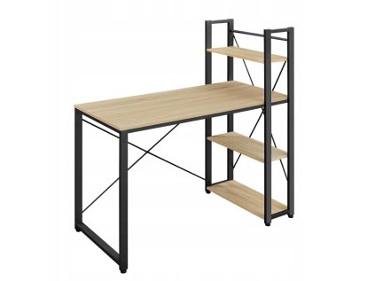 Psací stůl TAYLOR SONOMA s regálem 120 x 60 cm - stylový a praktický