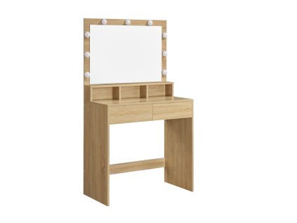Toaletní stolek se zrcadlem a osvětlením WESO SONOMA 80x140 cm