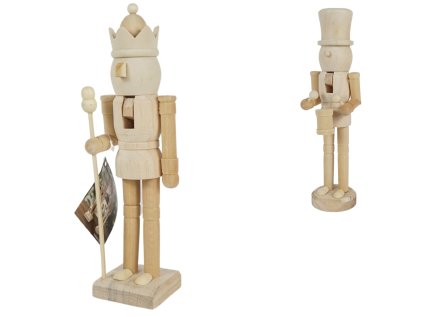 Dřevěný louskáček NUTCRACKER 25,5 cm – více variant pro vánoční dekoraci