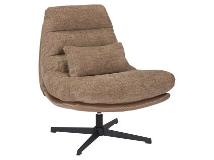 Relaxační otočné křeslo FELICIA RAVEN hnědé – pohodlí a elegance