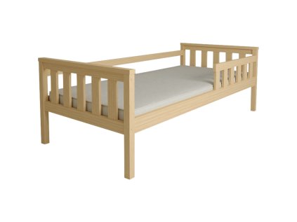 Dětská postel MONTY 90 x 200 cm borovice s přírodním designem