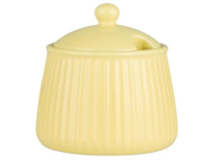 Keramická cukřenka MYNTE LEMONADE ve světle žluté barvě