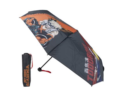 Skládací deštník MY HERO ACADEMIA Ø 97 cm, černý – stylový design