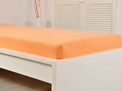 Lososové froté prostěradlo EXCLUSIVE 60x120 cm – měkké a pohodlné pro dětskou postýlku