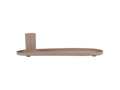 54668 svetle fialovy kovovy svicen candle holder