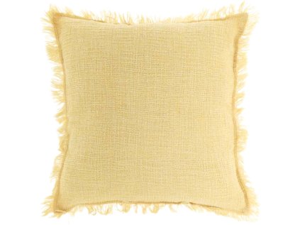 Stylový žlutý polštářek MAXIMEA 45x45 cm na pohovku i postel