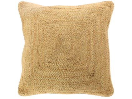 Dekorační polštářek RANA 45x45 cm z přírodní juty v béžové barvě