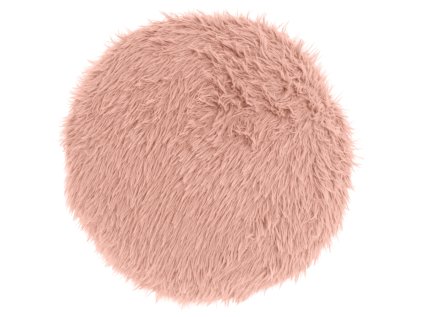 Růžový kulatý polštářek MATS 40 cm – jemný a stylový doplněk