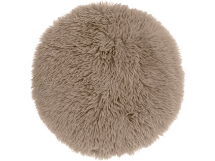 MATS kulatý polštářek 40 cm taupe – hebký a moderní vzhled