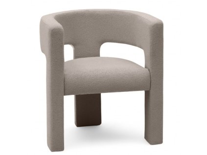 Béžovošedé designové křeslo ALPAH LOOP – moderní elegance pro váš interiér
