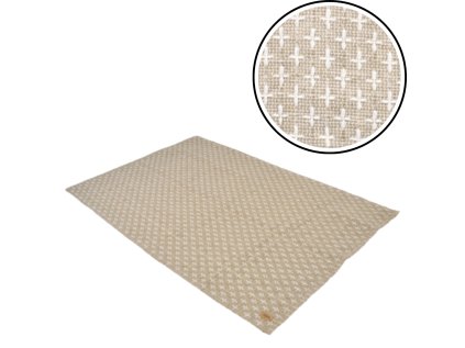 Hnědý koberec ESQUINA 140x200 cm – stylový doplněk do interiéru