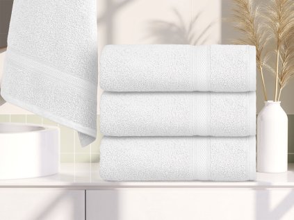CLARYSSE ELEGANCE törölköző 60x110 cm fehér, 100% pamut