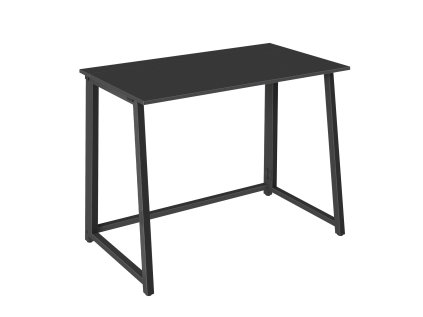 Černý skládací psací stůl ZARIMO 80 x 40 cm – kompaktní řešení do moderních interiérů.