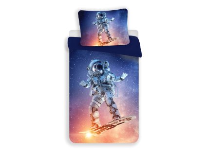 Modré povlečení z mikrovlákna ASTRONAUT pro malé astronauty