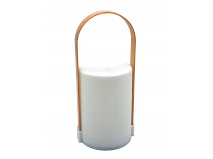 LED asztali lámpa fogantyúval LUNARI 25 cm, fehér