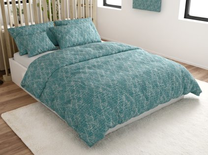 Pamut ágynemű FROSTLINE kékeszöld