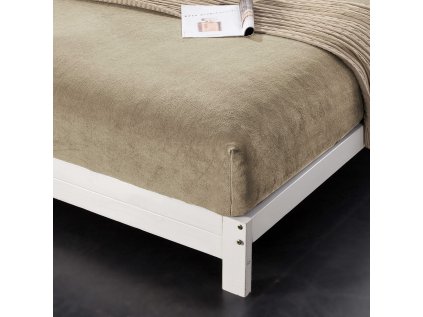 Prostěradlo mikroplyš SOFT 90x200 cm hnědé – hebké a hřejivé
