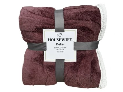 Luxusní beránková deka NESTIVE 150x200 cm růžová pro chladné večery