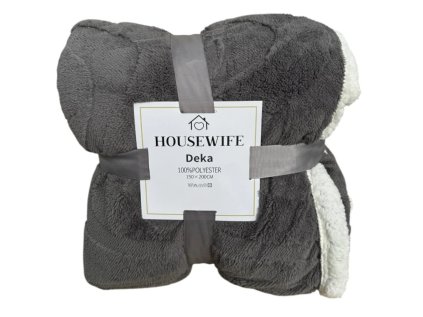 Luxusní beránková deka NESTIVE 150x200 cm světle šedá pro chladné večery