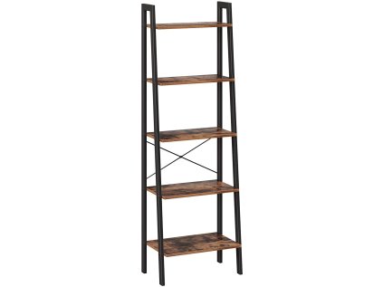 Knihovna TAYLOR 5 polic rustikálně hnědá 172x56 cm