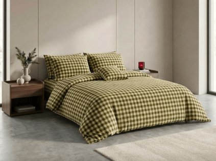 Mikroplüss ágyneműhuzat KELVIO zöld