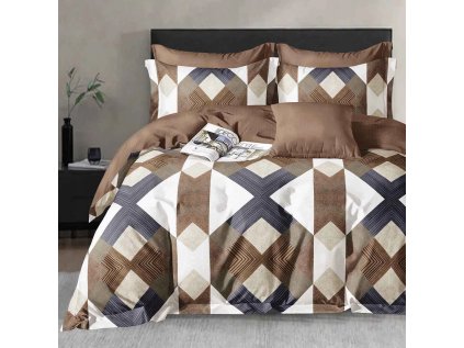 Hřejivé mikroflanelové povlečení ZAVARI hnědé