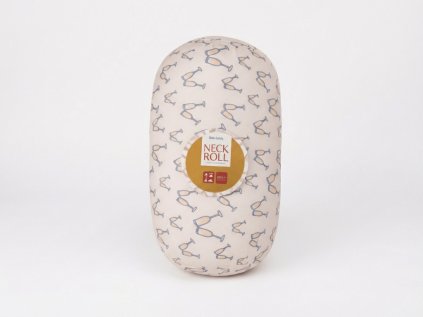 Cestovní polštářek CHEERS NECK ROLL 30×15 cm bílý pro pohodlné cestování
