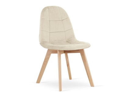 AKCIÓ Bézs bársony étkezőszék BORA II. osztály