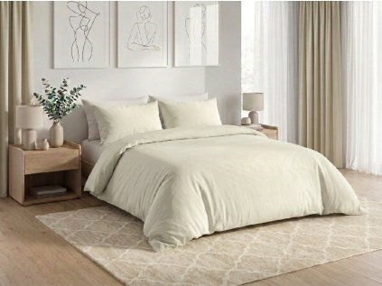 Pamut ágynemű CALMORA világos bézs