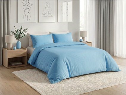 Pamut ágynemű CALMORA világoskék
