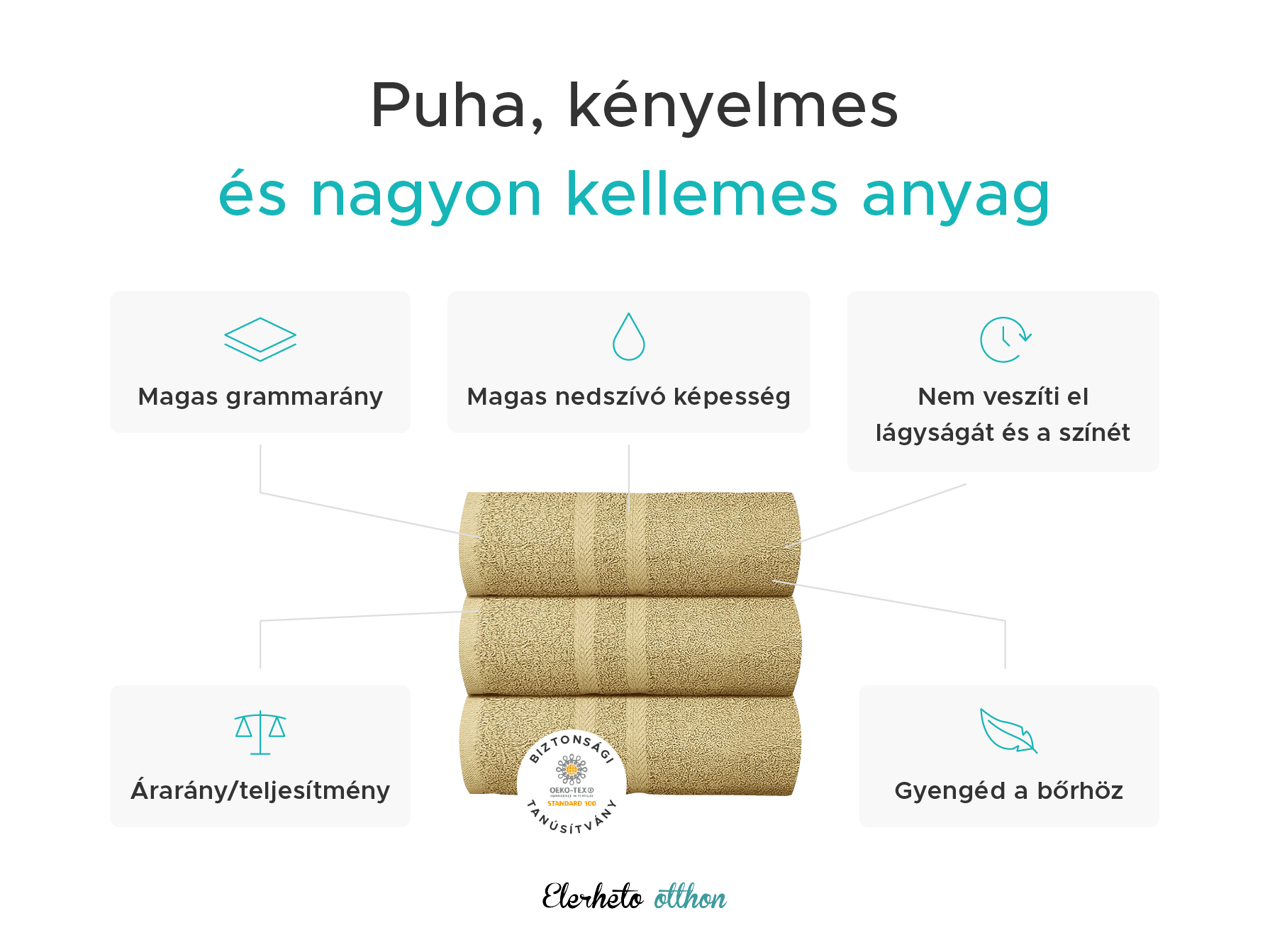 Basic bézs törölköző