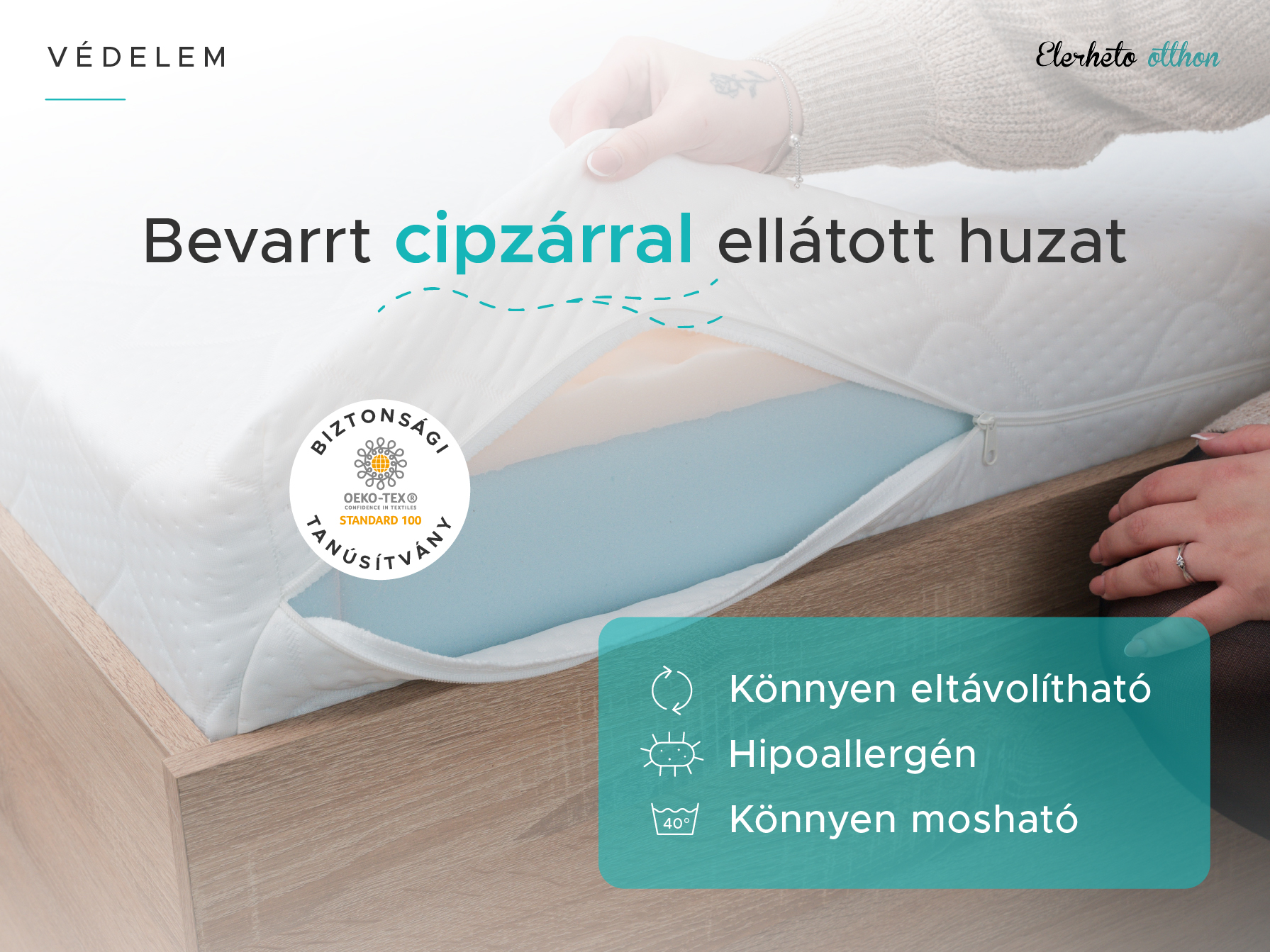 WBTX Kókuszmatrac COCO MAXI 23 cm 120 x 200 cm Matracvédő: Matracvédő nélkül