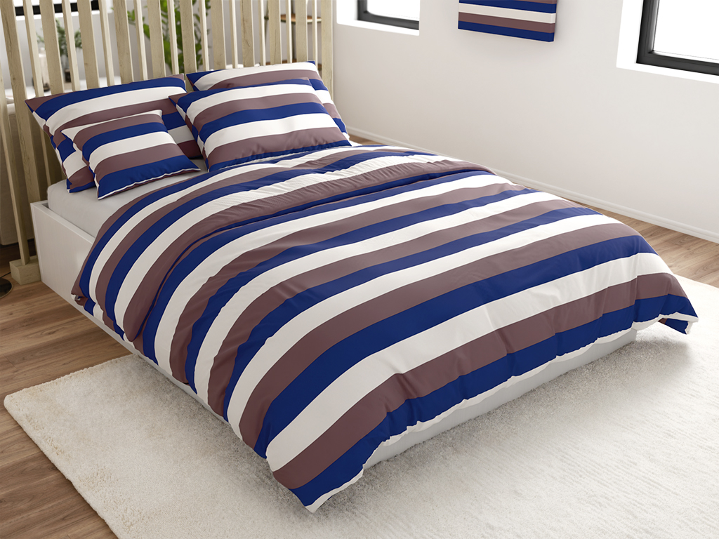 Tridens fehér pamut ágyneműhuzat