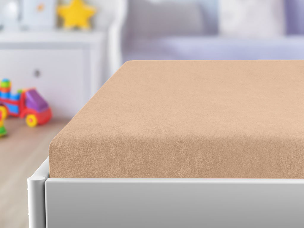 Gyerek frottír lepedő 70x140 cm barack