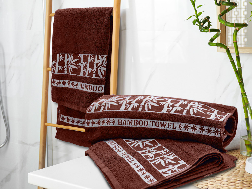 BAMBOO barna bambusz fürdőlepedő