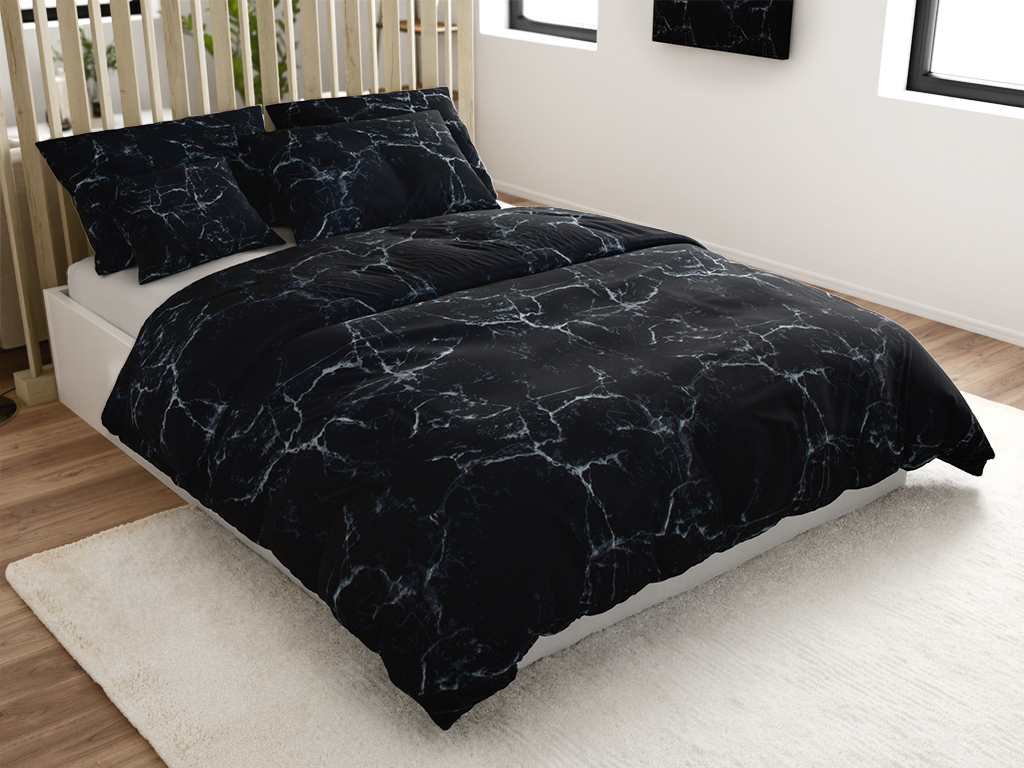 Tempesta fekete pamut ágyneműhuzat
