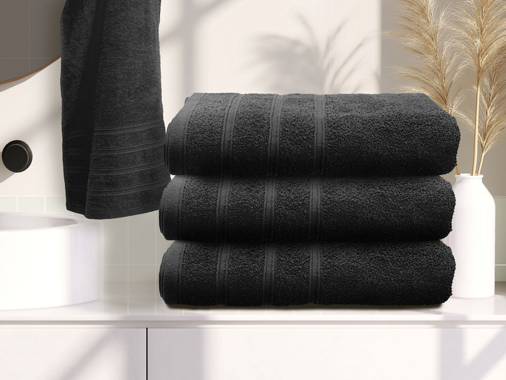 Bella fekete törölköző