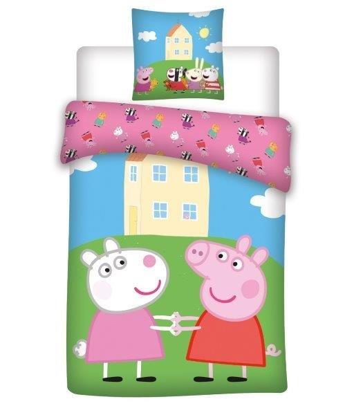 Peppa malac és barátai kék gyerek ágyneműhuzat