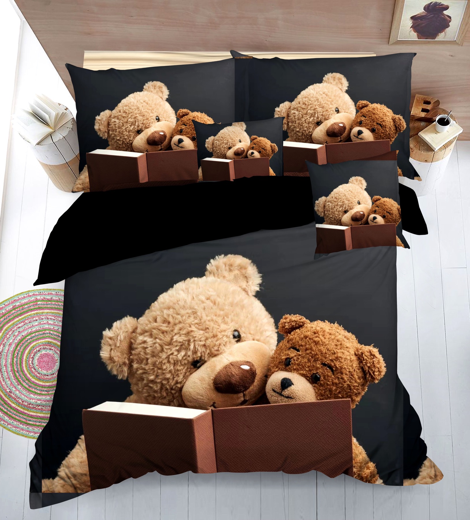 3D 7 részes ágyneműhuzat medve