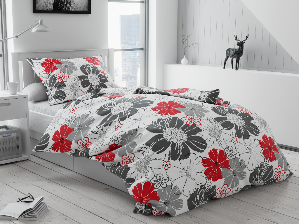 Austin fehér flanel ágyneműhuzat