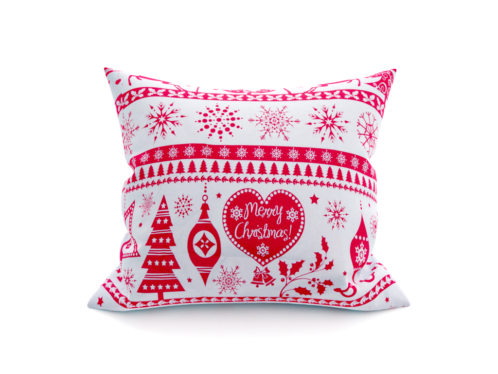 Karácsonyi piros párnahuzat 45 x 45 cm